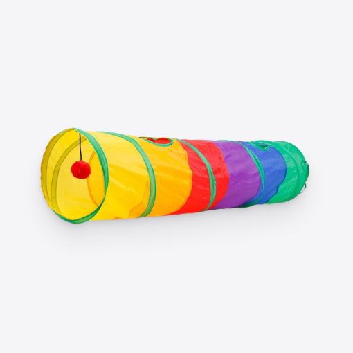 Rainbow Tunnel Cat Toy 1 » Pets Impress