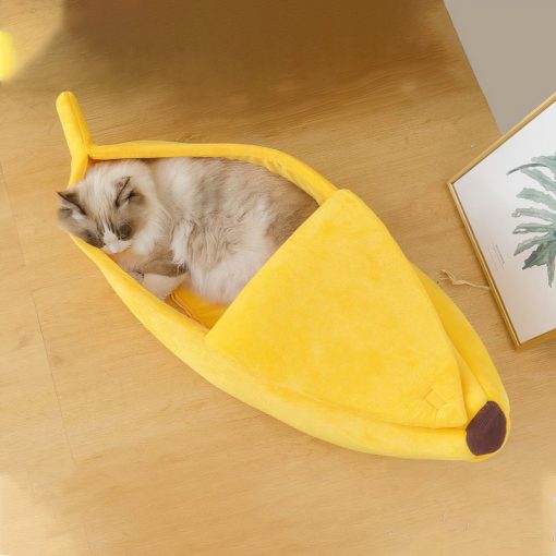 Banana Shaped Pet Bed 3 » Pets Impress