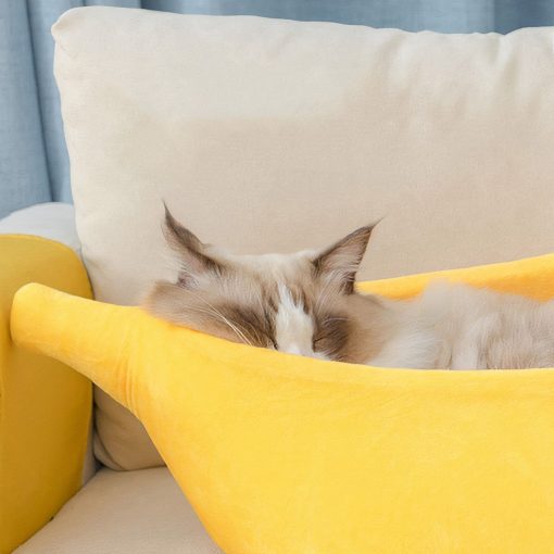 Banana Shaped Pet Bed 4 » Pets Impress