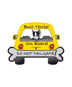 Bull Terrier On Board Car Magnet 5 » Pets Impress