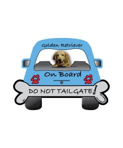 Golden Retriever On Board Car Magnet 3 » Pets Impress