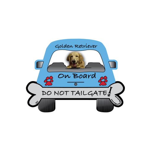 Golden Retriever On Board Car Magnet 3 » Pets Impress