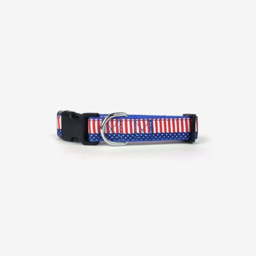 4th of July Star & Stripes Dog Collar 1 » Pets Impress