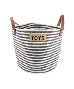 Cotton Rope Pet Toy Storage Basket 7 » Pets Impress