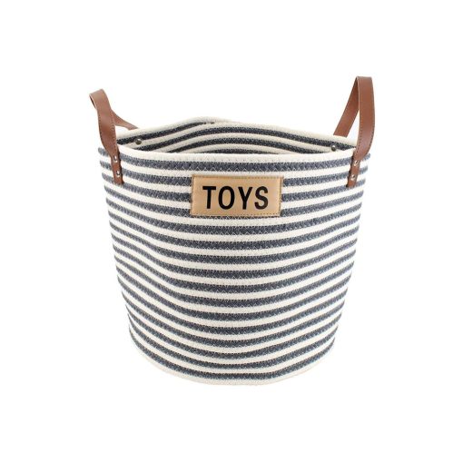 Cotton Rope Pet Toy Storage Basket 3 » Pets Impress