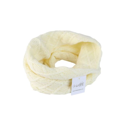 Cream Knit Infinity Scarf for Dogs 2 » Pets Impress