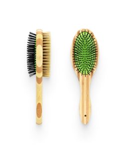 Dual Sided Bamboo Grooming Brush 3 » Pets Impress