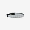 Grey Houndstooth Nylon Ribbon Collar 7 » Pets Impress