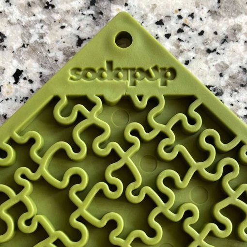 Jigsaw Design Emat Enrichment Licking Mat - Green 5 » Pets Impress