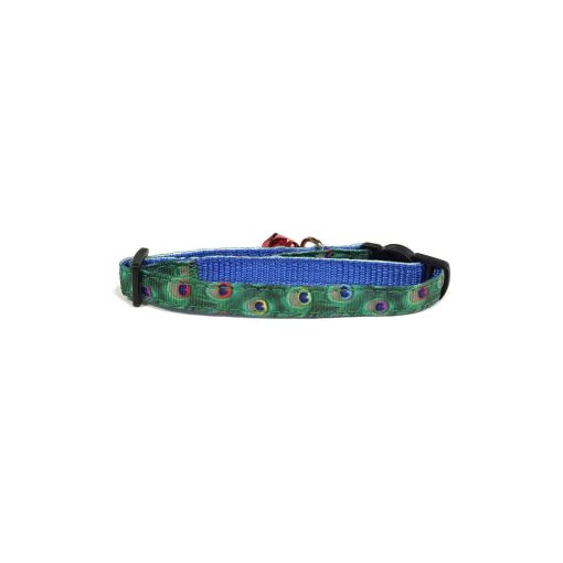 Peacock Feather Cat Collar 3 » Pets Impress