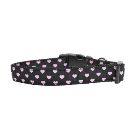 Mask ZzGroup-min Pink and Black Dotty Hearts Collar 10 » Pets Impress