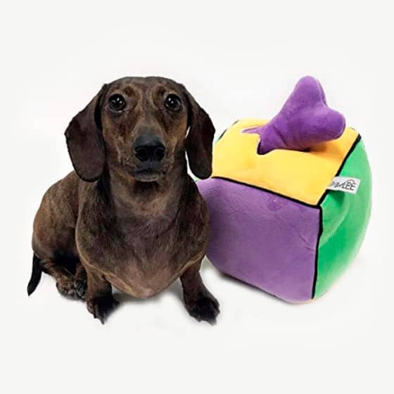 Plush Find a Bone Cube Dog Toy 12 » Pets Impress