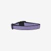 Purple Houndstooth Nylon Ribbon Collar 2 » Pets Impress