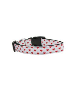 White and Red Dotty Hearts Collar 5 » Pets Impress