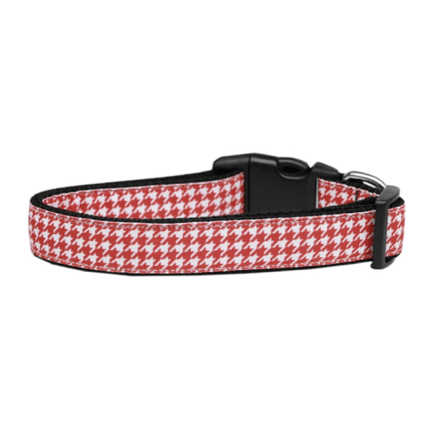 Mask Grzxsvoup-min Red Houndstooth Nylon Ribbon Collar 10 » Pets Impress