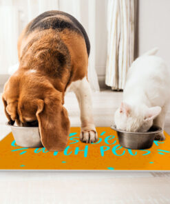 Life Is Better With Pets Pet Food Mat - Kawaii Anti-Slip Pet Bowl Mat - Printed Pet Feeding Mat 10 » Pets Impress