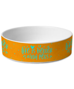 Life Is Better With Pets Pet Bowl - Kawaii Dog Bowl - Printed Pet Food Bowl 9 » Pets Impress