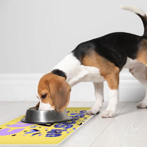 Cute but Unstable Pet Food Mat - Funny Design Anti-Slip Pet Bowl Mat - Graphic Pet Feeding Mat 5 » Pets Impress