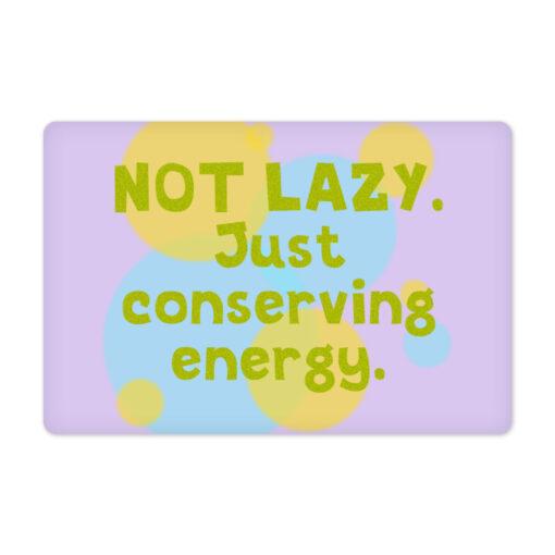 I Am Not Lazy Pet Food Mat - Quote Anti-Slip Pet Bowl Mat - Themed Pet Feeding Mat 3 » Pets Impress