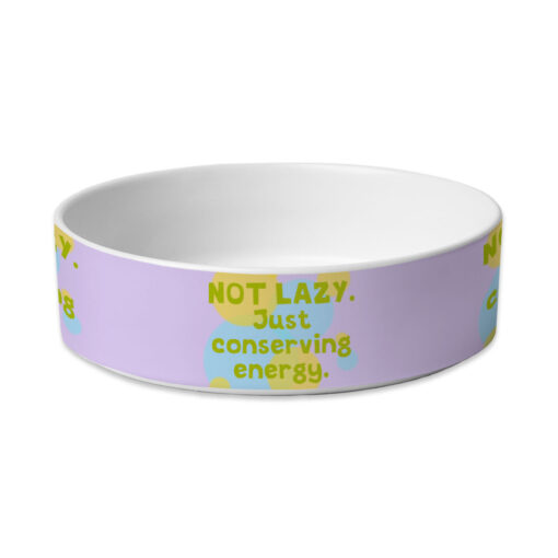 I Am Not Lazy Pet Bowl - Quote Dog Bowl - Themed Pet Food Bowl 3 » Pets Impress