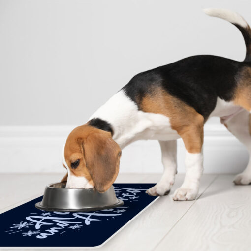 Adopted Pet Food Mat - Cute Anti-Slip Pet Bowl Mat - Trendy Pet Feeding Mat 5 » Pets Impress