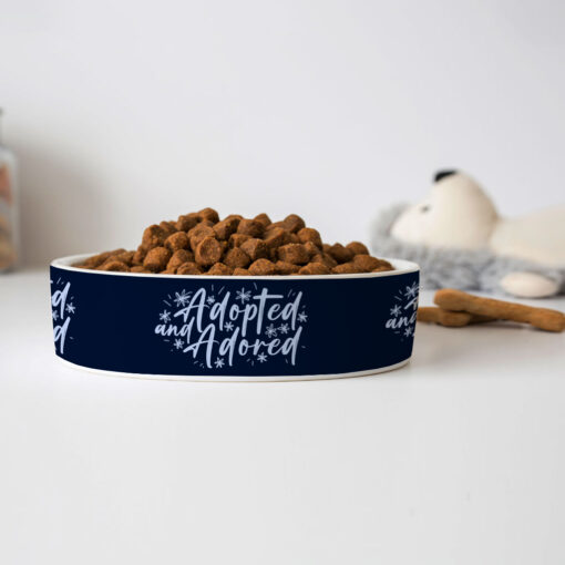 Adopted Pet Bowl - Cute Dog Bowl - Trendy Pet Food Bowl 4 » Pets Impress