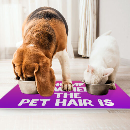 Cool Design Pet Food Mat - Cute Print Anti-Slip Pet Bowl Mat - Cool Trendy Pet Feeding Mat - Image 4