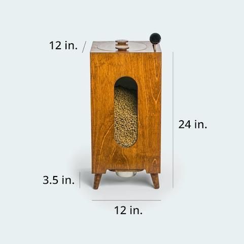 Wooden Large-Capacity Pet Food Storage and Feeding Station 9 » Pets Impress