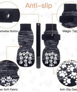 Premium Anti-Slip Waterproof Dog Socks with Adjustable Straps 16 » Pets Impress