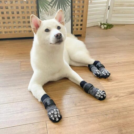 Premium Anti-Slip Waterproof Dog Socks with Adjustable Straps 5 » Pets Impress