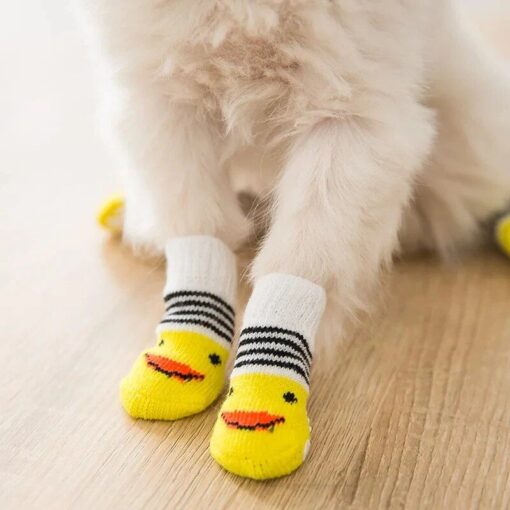 4Pcs Cute Pet Dog Socks 7 » Pets Impress