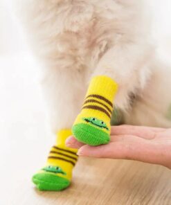 4Pcs Cute Pet Dog Socks 21 » Pets Impress