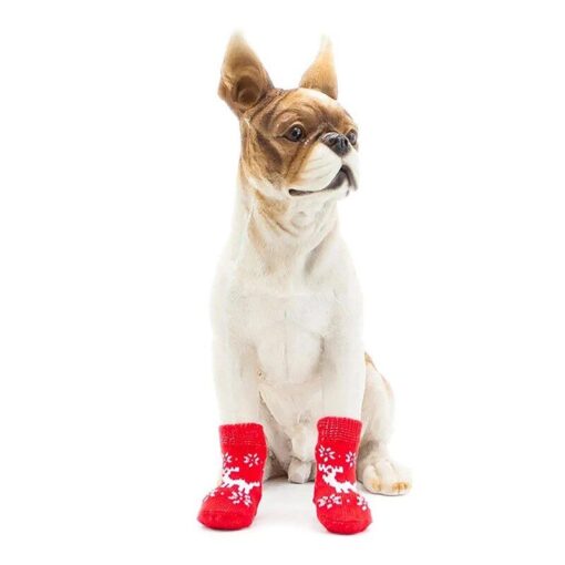 Premium Anti-Slip Knitted Dog Socks for Winter Warmth & Furniture Protection 11 » Pets Impress