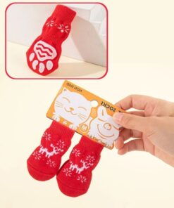 Premium Anti-Slip Knitted Dog Socks for Winter Warmth & Furniture Protection 21 » Pets Impress