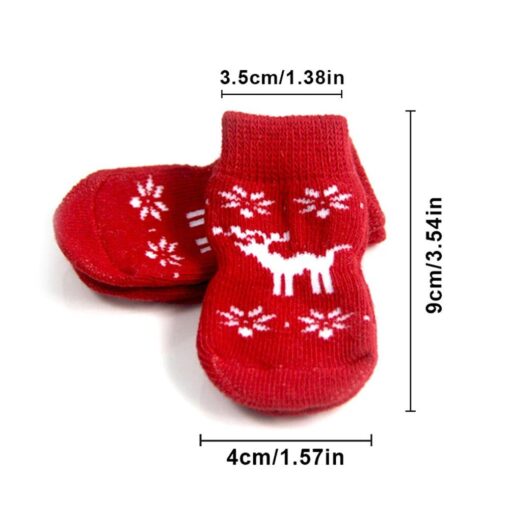 Premium Anti-Slip Knitted Dog Socks for Winter Warmth & Furniture Protection 13 » Pets Impress