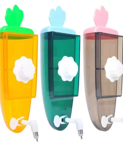 Adorable Carrot-Shaped 500ml Pet Water Dispenser