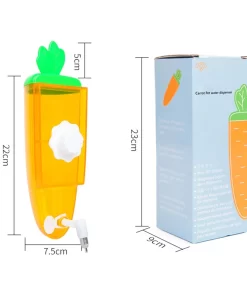 Adorable Carrot-Shaped 500ml Pet Water Dispenser 15 » Pets Impress Adorable Carrot-Shaped 500ml Pet Water Dispenser 14 » Pets Impress