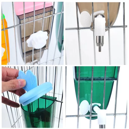 Adorable Carrot-Shaped 500ml Pet Water Dispenser - Image 7