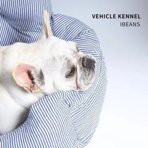 Luxury Striped Portable Pet Car Seat - Image 4