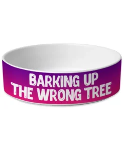 Alternative view of Funny Design Pet Bowl - Cool Quotes Dog Bowl - Graphic Pet Food Bowl