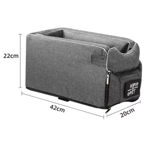 Luxury Portable Pet Car Seat - Washable Safety Travel Bed for Small Dogs & Cats - Image 5