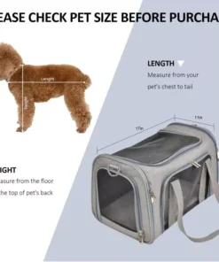 Portable Pet Carrier, TSA Airline Approved, Ideal for Cats, Dogs & Puppies up to 15 Lbs, Durable & Waterproof 15 » Pets Impress