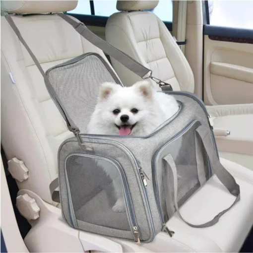 Portable Pet Carrier, TSA Airline Approved, Ideal for Cats, Dogs & Puppies up to 15 Lbs, Durable & Waterproof - Image 4