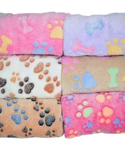 Alternative view of Deluxe Dog Paw Blanket
