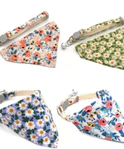 Adjustable Daisy Charm Pet Collar for Cats and Small Dogs