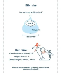 Colorful Pet Birthday Bandana & Party Hat Set for Cats and Dogs 18 » Pets Impress