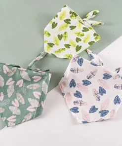 Charming Cotton Cat & Dog Bandana
