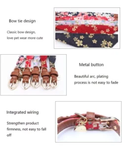 Fashion Pet Collar with Floral Bow Tie & Bandana 12 &raquo; Pets Impress