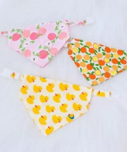 Adjustable Fruit Print Pet Bandanas