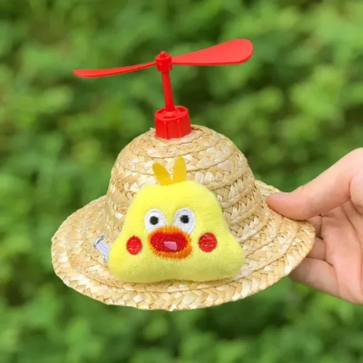 Chic Straw Sun Hat for Dogs & Cats - Image 4
